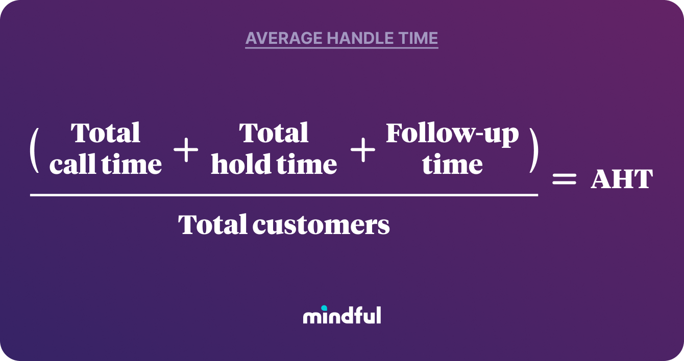 average handle time formule