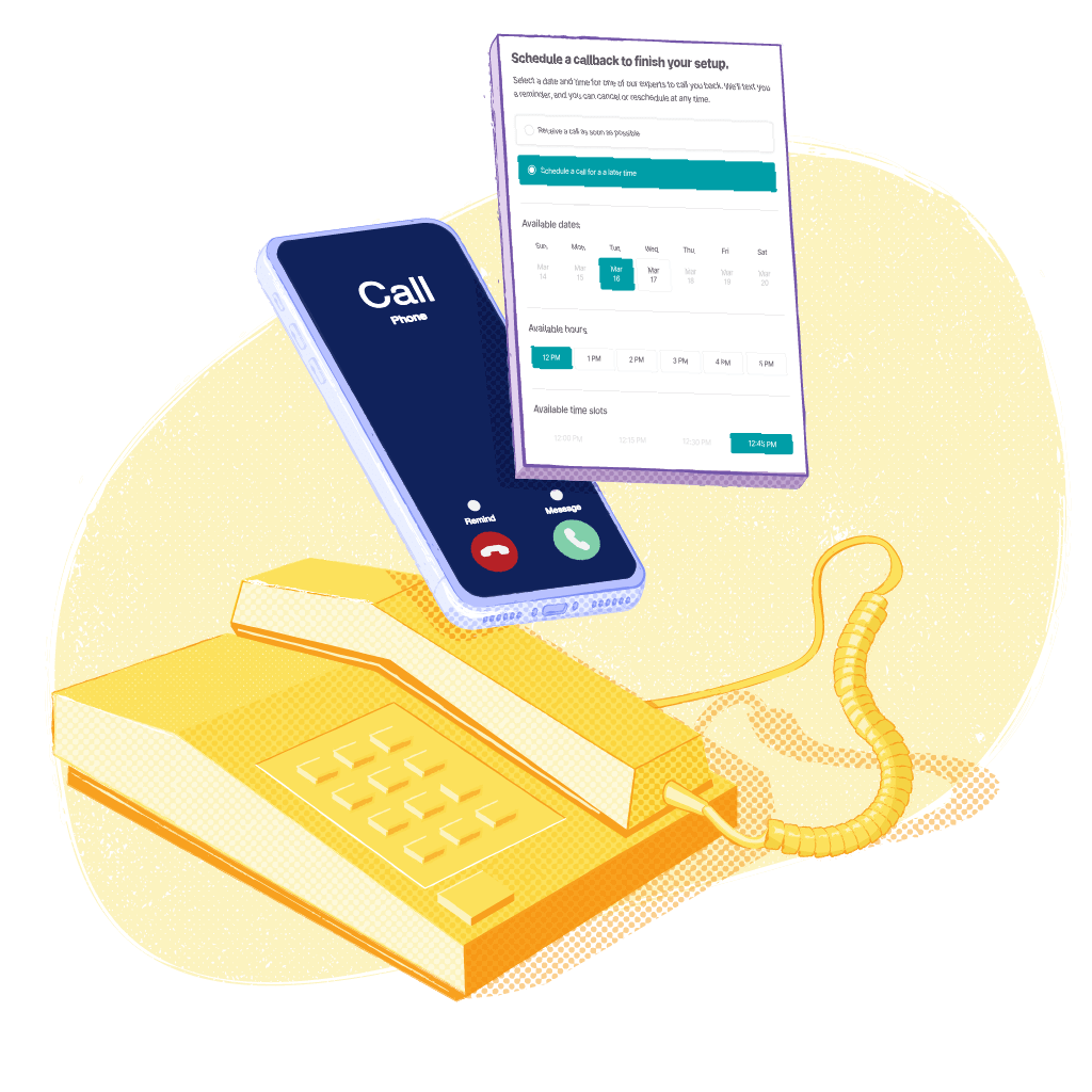 Evolution of telephony from landlines to cellphones and digital scheduling