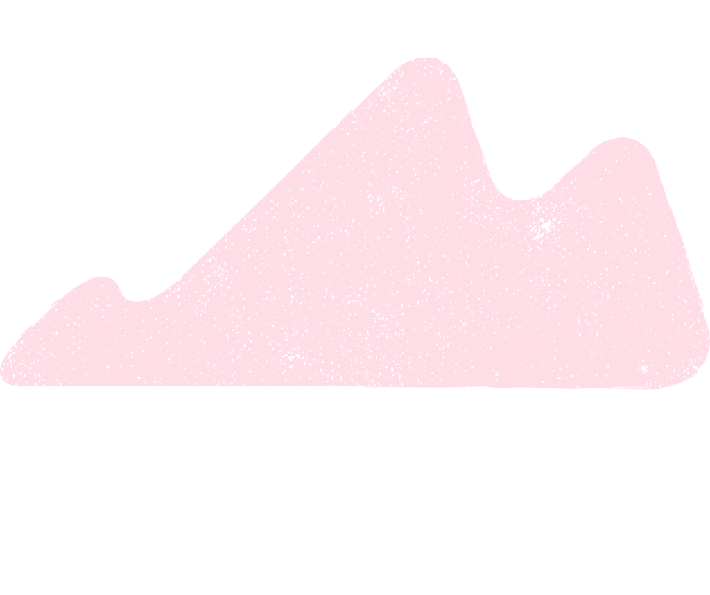 Pink blob mountains background